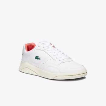 Lacoste Game Advance Luxe Leather and Synthetic Sneakers - Tenisky Pánské Bílé / Béžový | CZ-OyhnDd